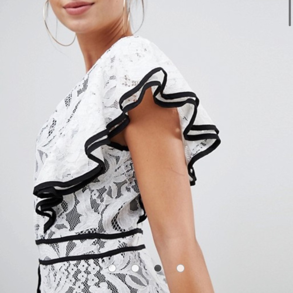 Contrast Frill ASOS Dress - Picture 2 of 4
